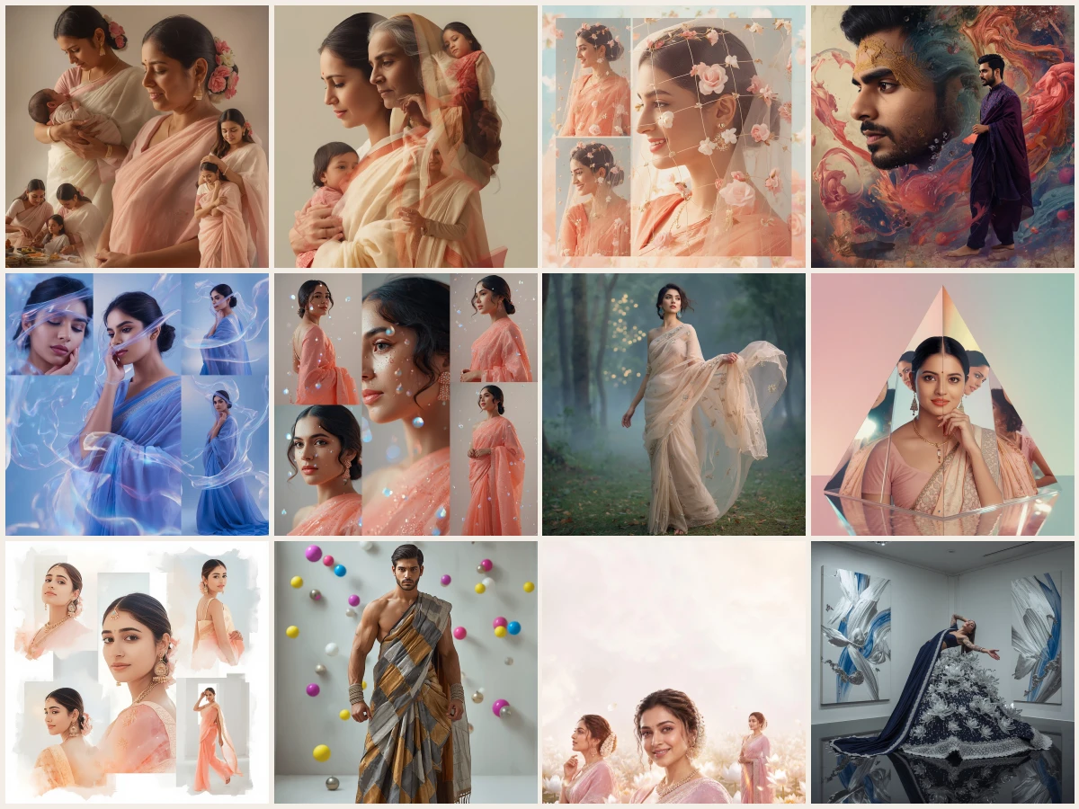 Exclusive 12 Prompts for Saree Festival Festive Looks AI Images with Professional Studio Lighting & Editorial Colour Grading 2026 – saree festival festive looks images professional studio lighting & editorial colour grading – 12 AI prompt examples