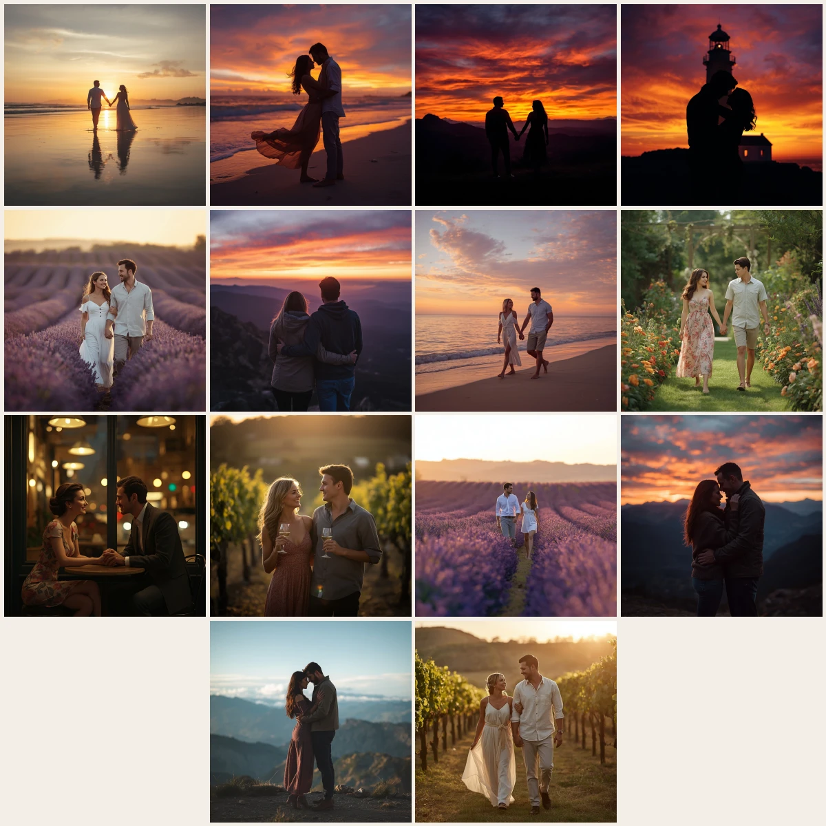 Exclusive 14 Prompts for Couple Golden Hour Outdoor AI Images with Professional Studio Lighting & Editorial Colour Grading 2026 – couple golden hour outdoor images professional studio lighting & editorial colour grading – 14 AI prompt examples