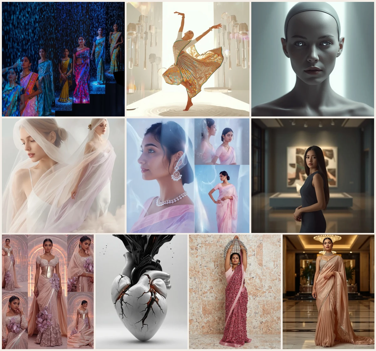 Hand-Picked 10 Festive Fancy Saree Photo Prompts for Women 2026 – ai prompts for stylish women street fashion neon city — premium lifestyle & model poses – 10 AI prompt examples