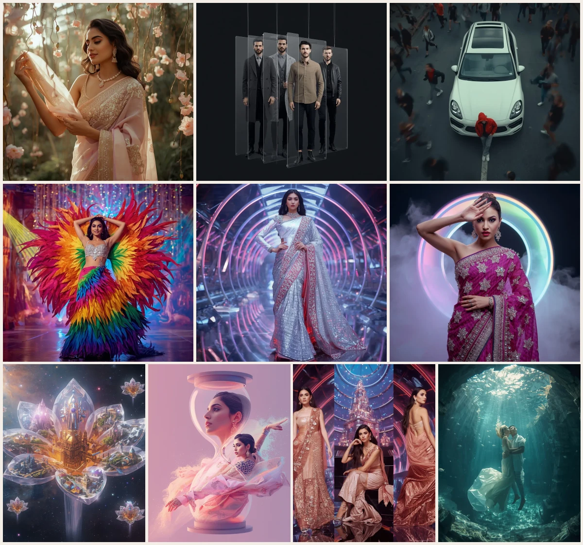 Must-Try 10 Pastel Festival Saree Gemini Prompts for Girls 2026 – AI prompt collection
