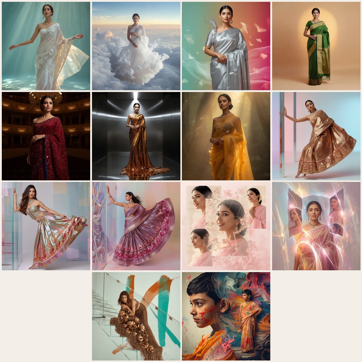 New 14 AI Photo Prompts — Saree Festival Festive Looks, Natural Expressions & Realistic Instagram Portraits 2026 – photo — saree festival festive looks, natural expressions & realistic instagram portraits – 14 AI prompt examples