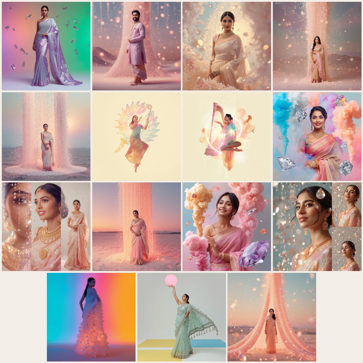 New 15 Prompts for Aesthetic Saree Monsoon Rain Cinematic with Natural Beauty and Soft Lighting – AI prompt collection