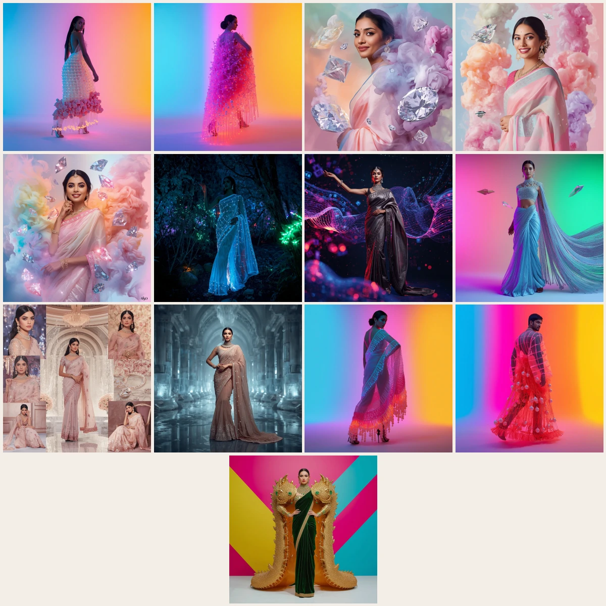 Top 13 Prompts for Modern Indian Beauty Saree with Viral Instagram Aesthetic Style 2026 – AI prompt collection