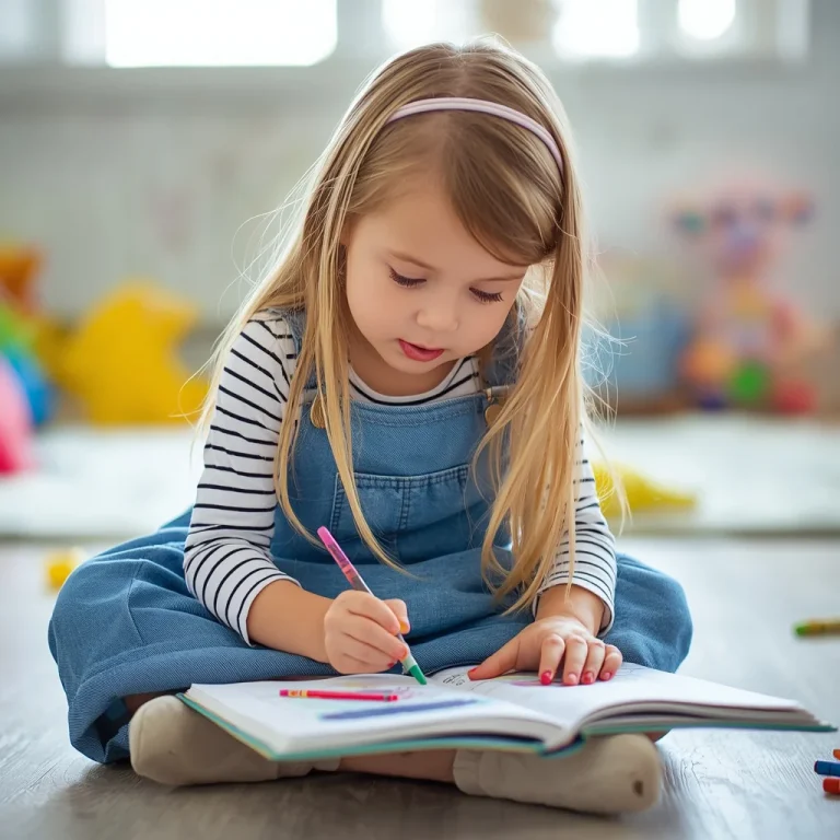 Curious Little Artist: A Cute Girl’s Creative Play | Cute Girl Around