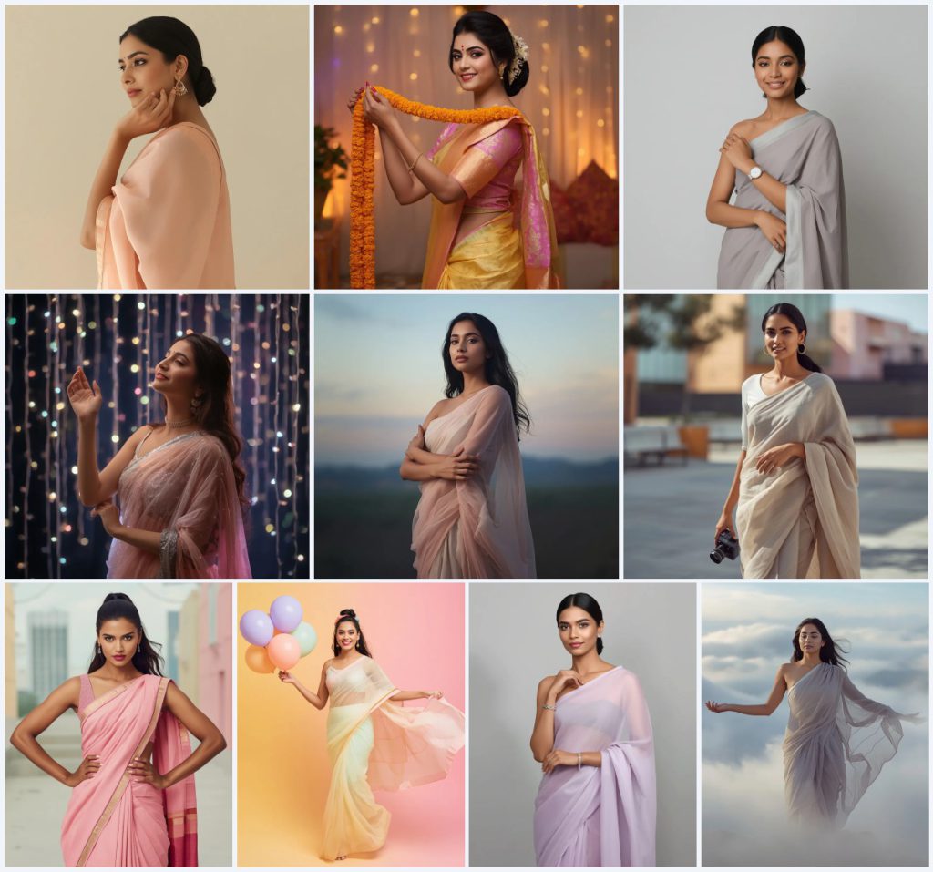 Top 10 Saree with Jewellery AI Prompts for Exquisite Embellishment Details