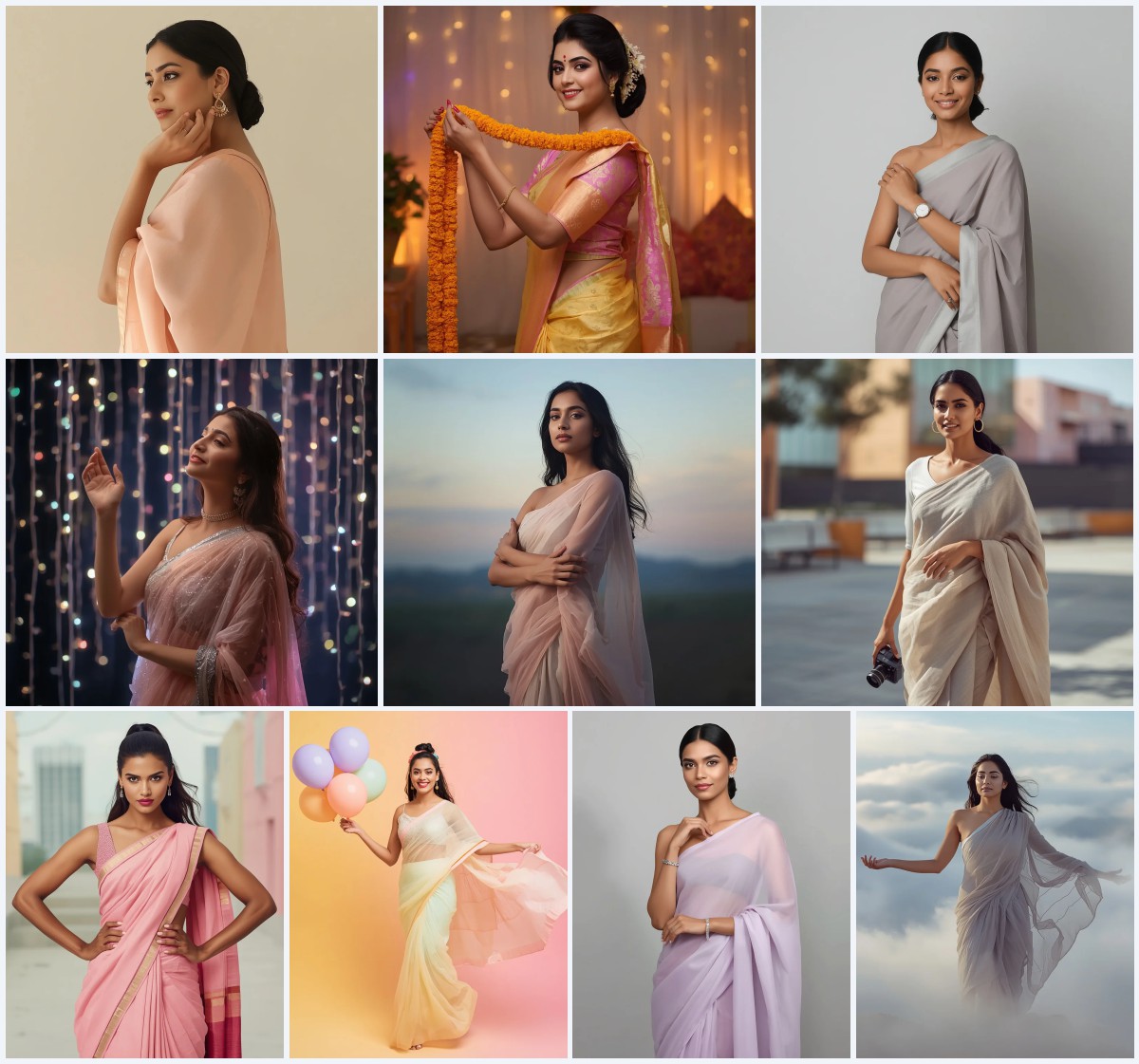 Top 10 Saree with Jewellery AI Prompts for Exquisite Embellishment Details